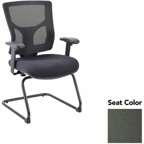 Lorell Guest Chair,Adj,24.38"-25.5"x26.38"x36.25",Olive Green