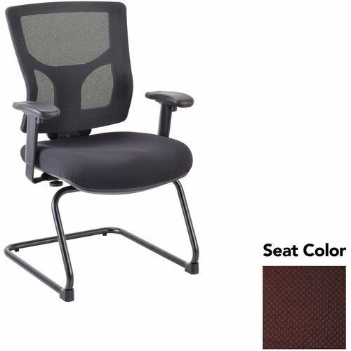 Lorell Guest Chair,Adj,24.38"-25.5"x26.38"x36.25",Burgundy