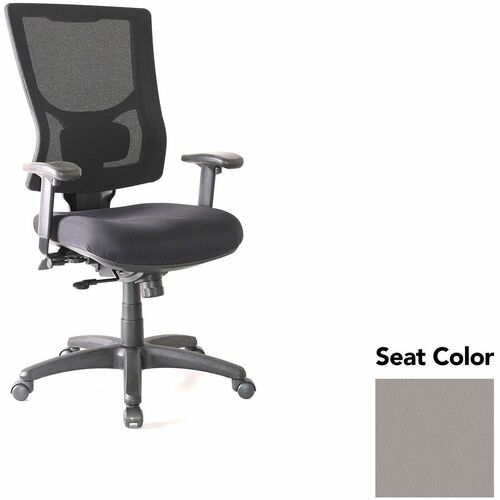 Lorell Hi-back Chair,MeshBack,20.88"x20.5"x41.38"-44.88",Metal