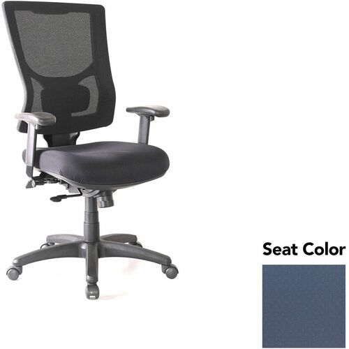 Lorell Hi-back Chair,20.88"x20.5"x41.38"-44.88",Periwinkle BE