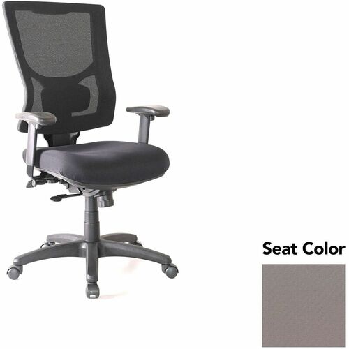 Lorell Hi-back Chair,MeshBack,20.88"x20.5"x41.38"-44.88",Fossil