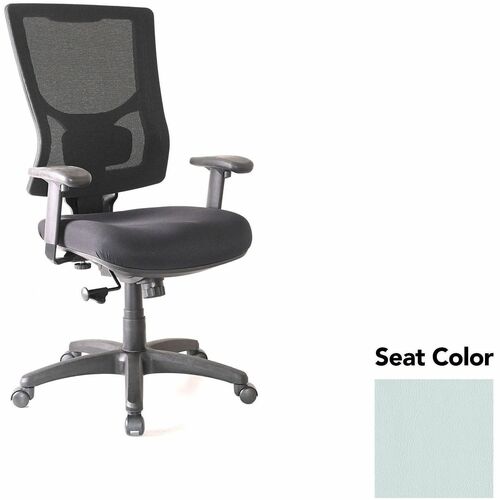 Lorell Hi-Back Chair,Mesh Back,20.88"x20.5"x40.5"-44",Breezy