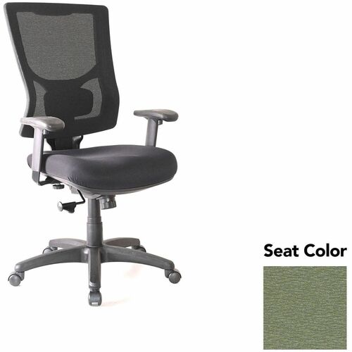 Lorell Hi-Back Chair,Mesh Back,20.88"x20.5"x40.5"-44",Cress