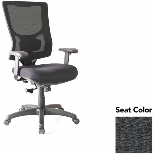 Lorell Hi-Back Chair,Mesh Back,20.88"x20.5"x40.5"-44",Azurean