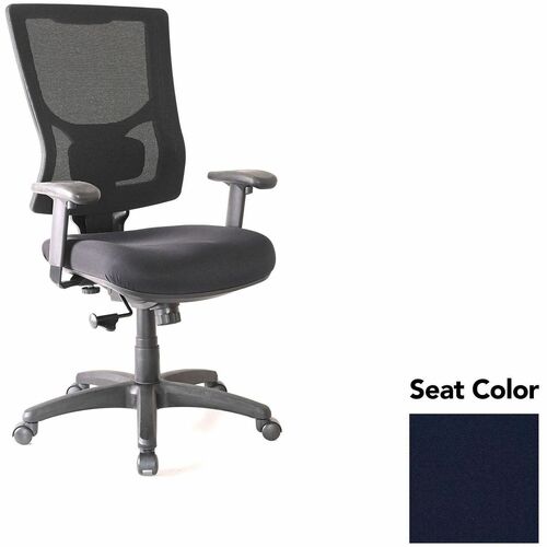 Lorell Hi-Back Chair,Mesh Back,20.88"x20.5"x40.5"-44",Cadet