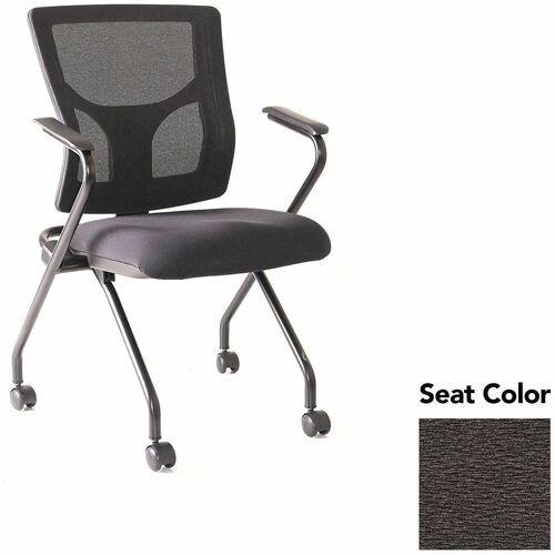 Lorell Chair,w/Arms,Nestable,19.5"x19.31"x37",2/CT,Pepper