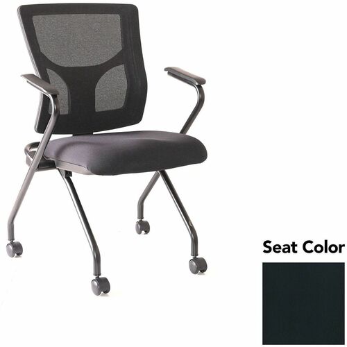 Lorell Chair,w/Arms,Nestable,19.5"x19.31"x37",2/CT,Black