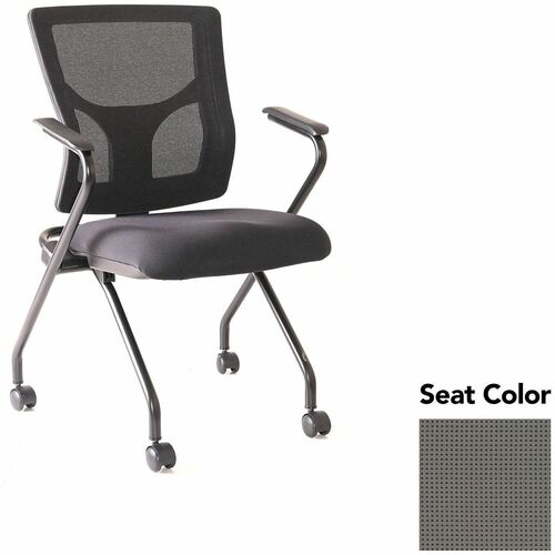 Lorell Chair,w/Arms,Training,Nestable,19.5"x19.31"x37",2/CT,Fog