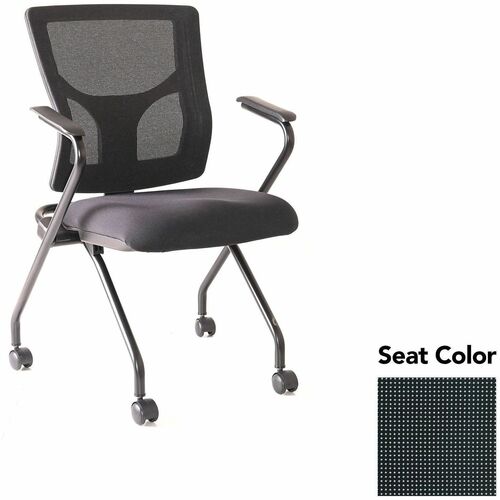 Lorell Chair,w/Arms,Nestable,19.5"x19.31"x37",2/CT,Tuxedo