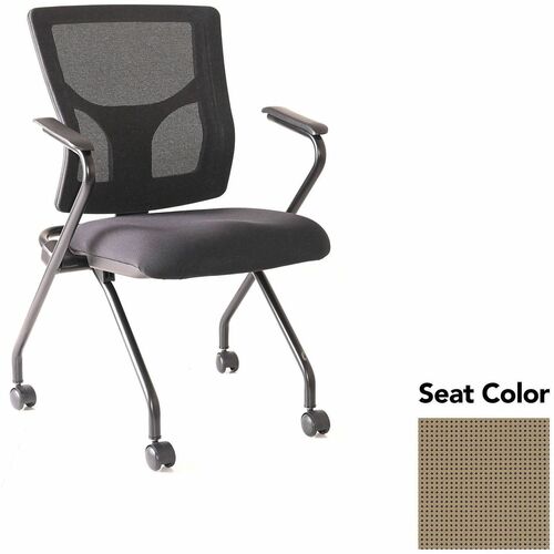 Lorell Chair,w/Arms,Nestable,19.5"x19.31"x37",2/CT,Latte