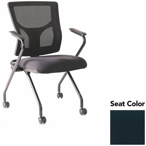 Lorell Chair,w/Arms,Nestable,19.5"x19.31"x37",2/CT,Ebony