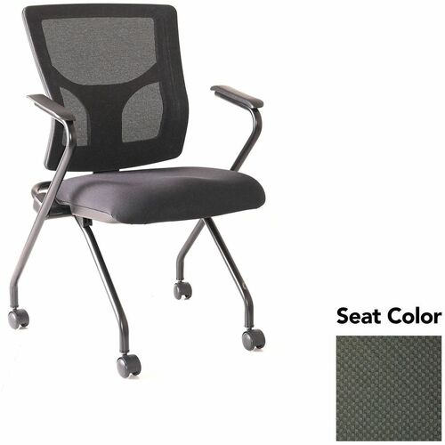 Lorell Chair,w/Arms,Nestable,19.5"x19.31"x37",2/CT,Olive Green