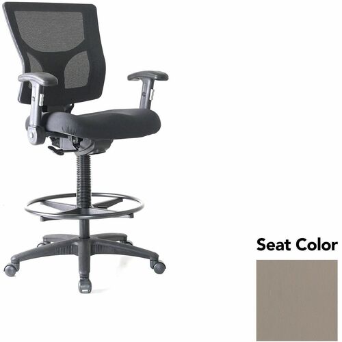 Lorell Stool,Mesh,Arms,19.5"x19.31"x43.75"-53.5",Stratus