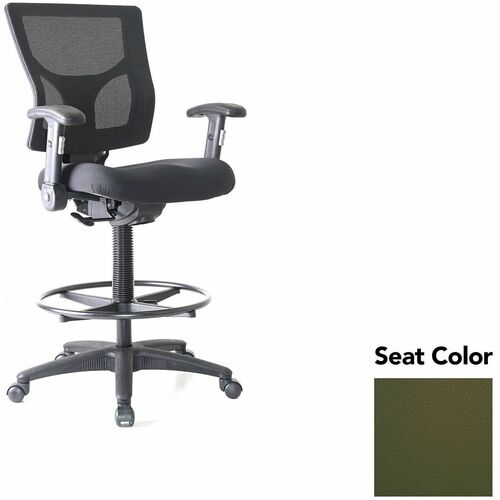 Lorell Stool,Mesh,Arms,19.5"x19.31"x43.75"-53.5",Fern