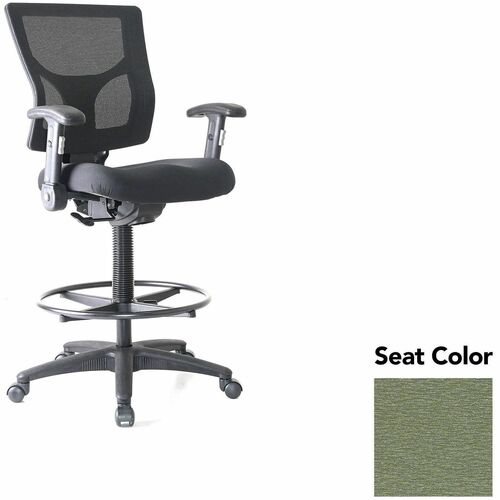 Lorell Stool,Mesh,Arms,19.5"x19.31"x43.75"-53.5",Cress