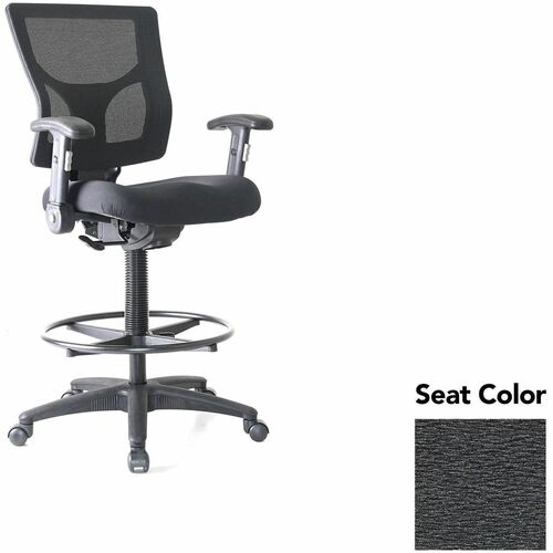 Lorell Stool,Mesh,Arms,19.5"x19.31"x43.75"-53.5",Azurean