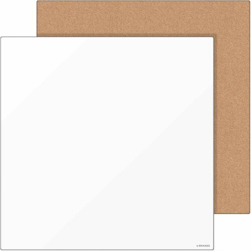 U Brands Board Pack,Magnetic Dry-Erase/Corkboard,2/PK,WE/TN
