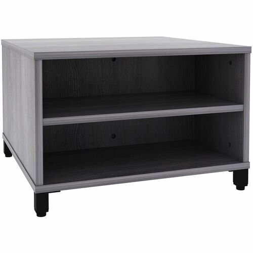 Lorell Table,w/Storage,Modular,24"x24"x15.75"-20",Weathered CCL