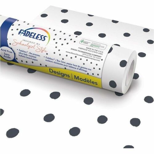 Pacon Art Paper Roll,Fadeless,48"x50',50 lb,BFF Painted Dot