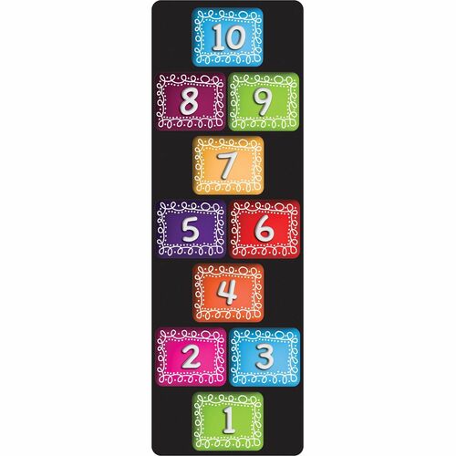 Ashley Productions, Inc. Mat Runner,Numbered 1 to 10,Chalk Design,15-1/2"x47",MI