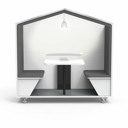 Nook Huddle,2-Person,Table/Benches,78"x30-3/10"x77",WE
