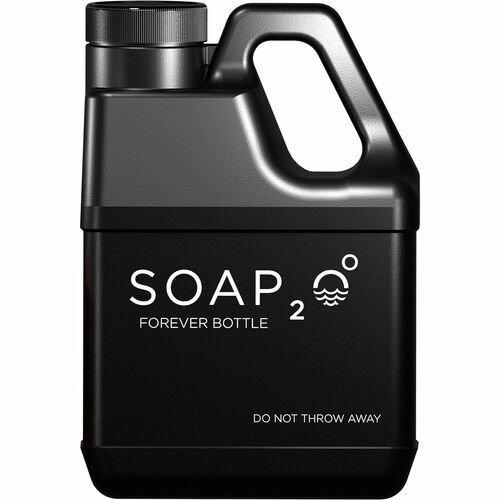 Soap2o Empty Bottle,f/HydroPod Soap/Shampoo,1 Gallon,BK
