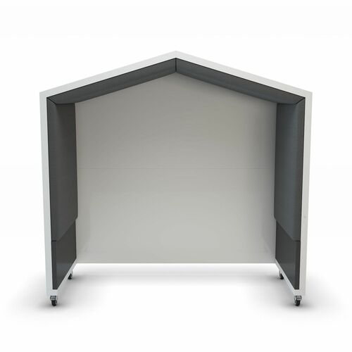 Nook Shelter,Whiteboard Panel/Casters,79"x36"x77",WE