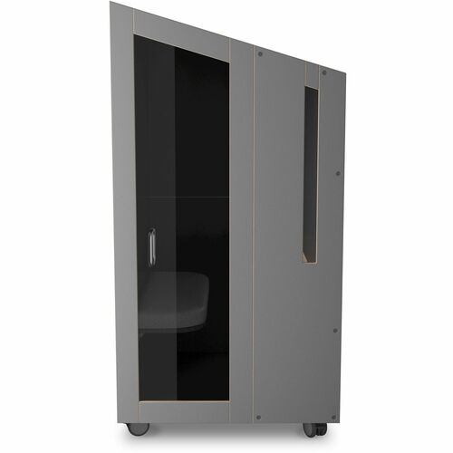 Nook Solo,1-Person,Table/Seat,Laminate,40"x37"x77",WE/GY Door