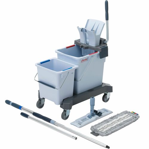 Vileda Professional Mop Cart,Double Bucket,w/Mop