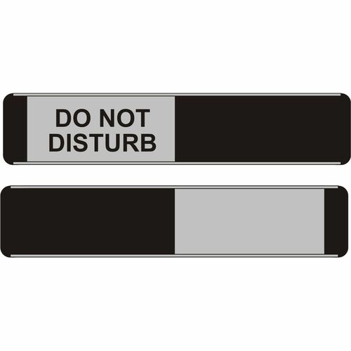SECO Sign,Door,w/Slider,Do Not Disturb,10"x2",MI