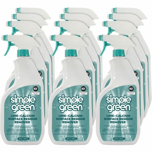 Simple Green Lime Scale Remover,Spray,32oz,12/CT,White