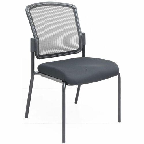 Lorell Guest Chair, No Arms, 25-4/5"x20"x32", Black