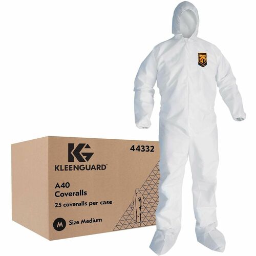 Ansell Healthcare Products Coveralls,ZipperFront,ElasticAnkles/Wrists/Boots,M,25/CT,WE