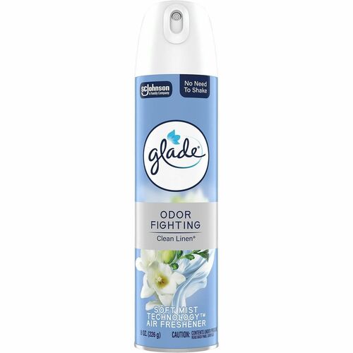 S.C. JOHNSON & SON, INC Air Freshener Spray, Glade, Clean Linen, 8oz, MI