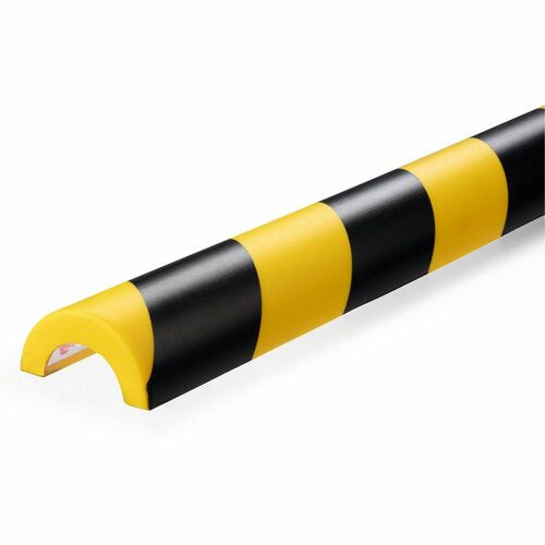 Durable Office Products Protection Profile,Pipe,1.96"Wx0.98"Hx39.37"D,5/PK,YW/BK