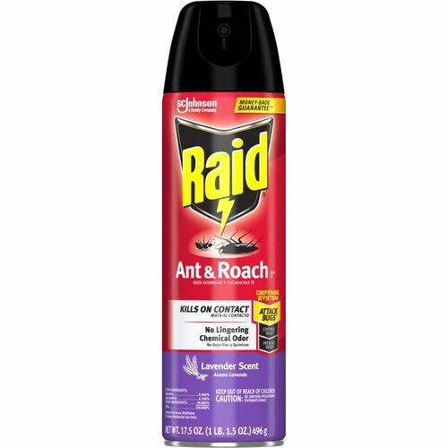 S.C. JOHNSON & SON, INC Ant/Roach Spray, Lavender Scent,17.5oz, Red