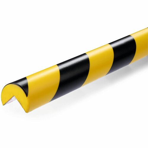 Durable Office Products Protection Profile,Corner,1.57"Wx1.18"Hx39.37"D,5/PK,YW/BK