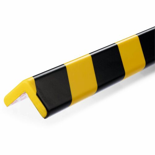 Durable Office Products Protection Profile,Corner,1.85"Wx1.85"Hx39.37"D,5/PK,YW/BK