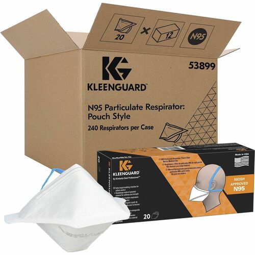 Ansell Healthcare Products Respirator,N95,Particulate,Flat-Fold,20/PK,12/CT,White