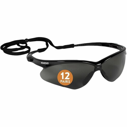 Ansell Healthcare Products Glasses,Safety,UV Protection,No-Slip, Anti-Fog,12/BX, BK/SKE