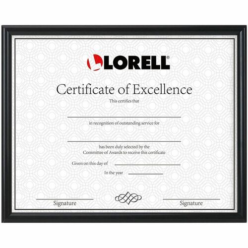 Lorell Frame, Vertical/Horizontal, 8-1/2"x11", Black