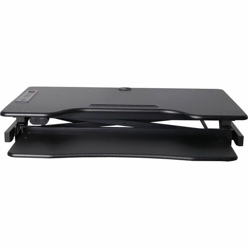 Rocelco Desk Riser,Converter,Electric,120V AC, USB,37.4"Wx15.75"D,BK