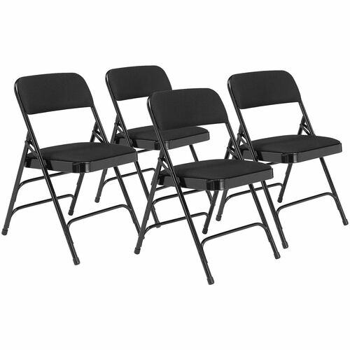 Chair, Fold, Padded, Black 4/CT view 2