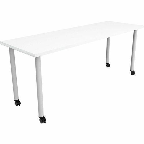 Table, Post, Casters, 72x24 view 2