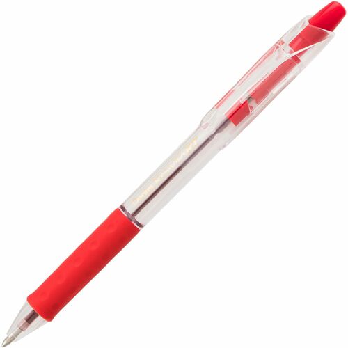 Pen, RSVP Retractable, Blue Point, Recycled, Medium, Red, Dozen 12/DZ view 2