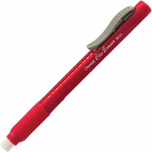 Eraser, Click, With Grip, Red view 2