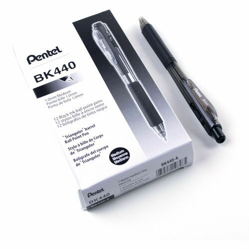 Pen, Wow!, Ballpoint, Right, Medium, Black 12/DZ view 2