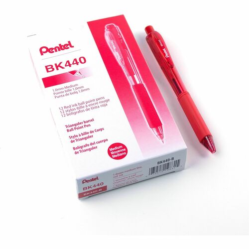 Pen, Wow!, Ballpoint, Right, Medium, Red 12/DZ view 2