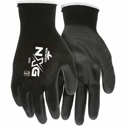 Glove, Work, PU, 13 Gauge, Black, XS 12/DZ view 2