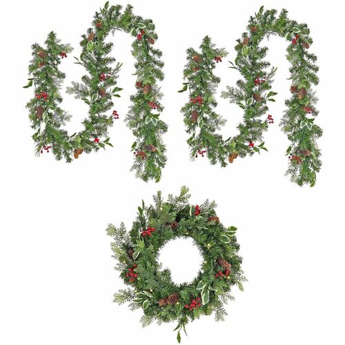 Garland, Set, Hollyberry view 2